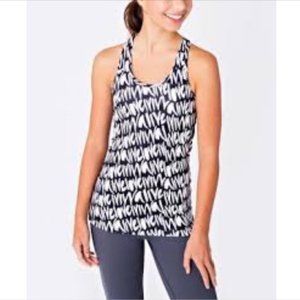 Ivivva by Lululemon Girls Live Love Print Racerback Tank Top ~ NWOT